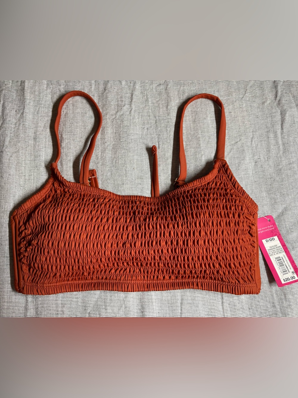 Juniors Rust Swim Top